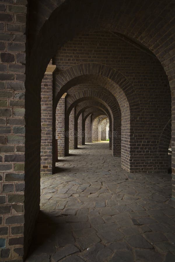 Brickstone walls in a basement