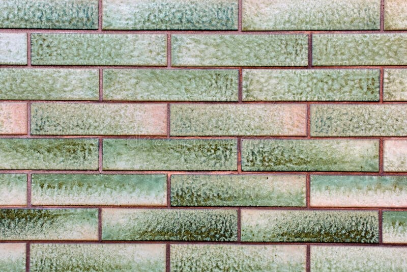 Green brickstone wall as picture background, full format with copy space. Green brickstone wall as picture background, full format with copy space