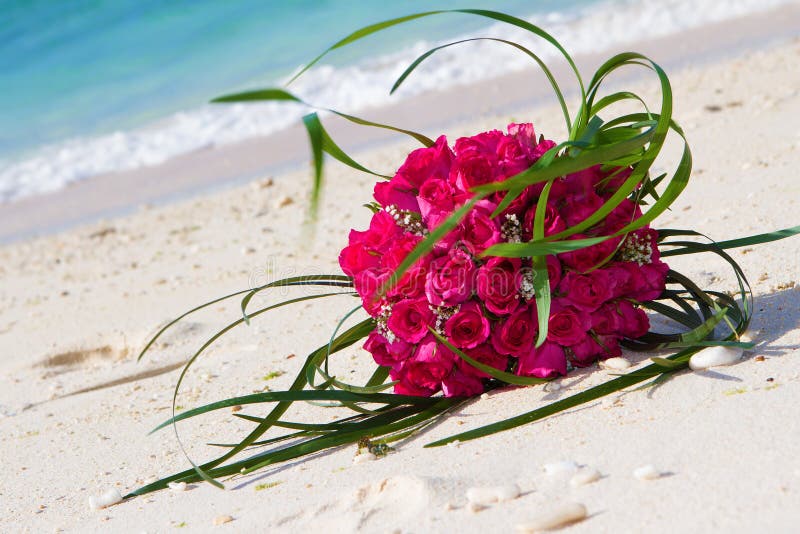 Bridal bouquet on natural background