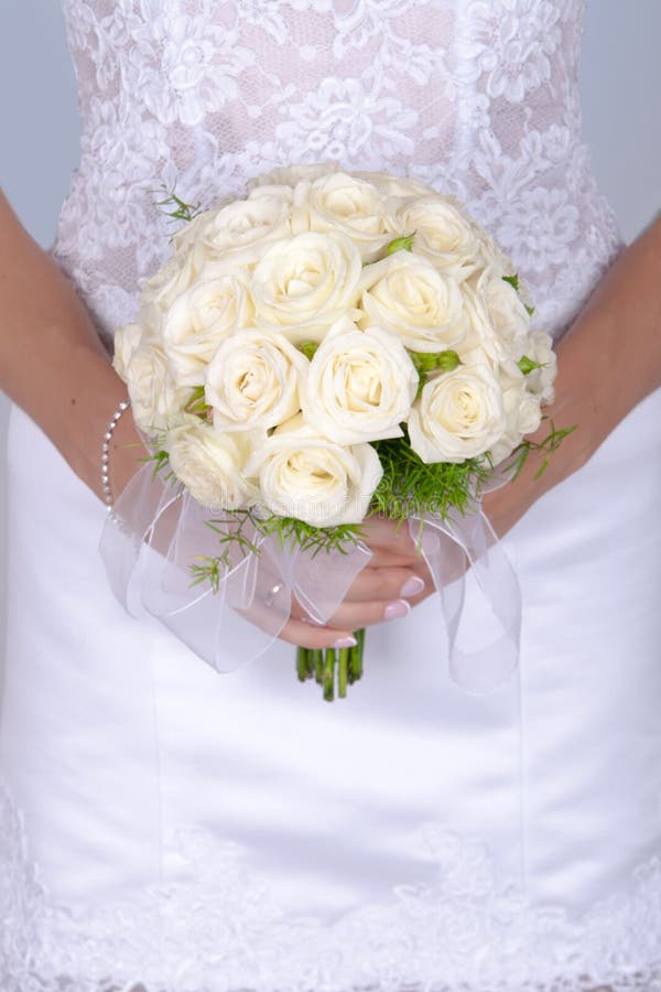 Bridal bouquet on wedding day