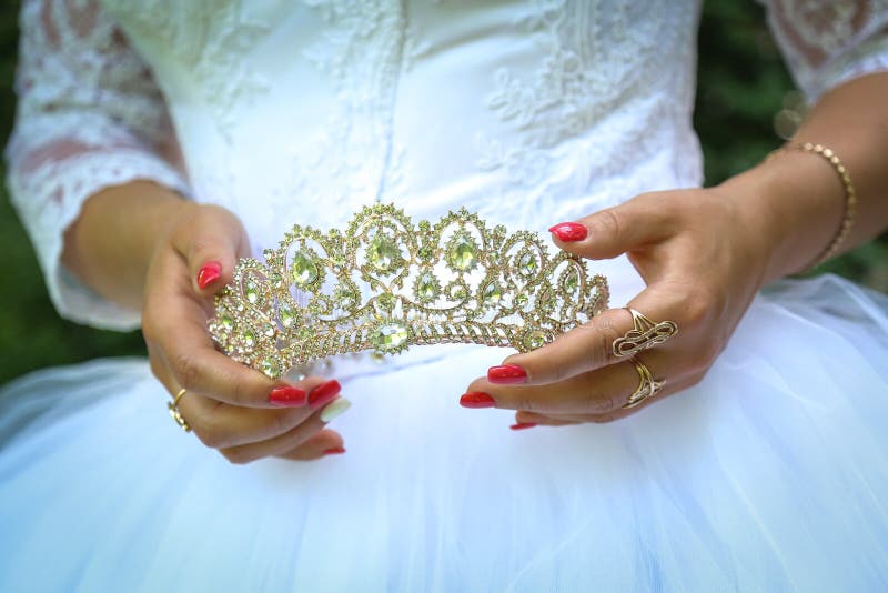 Bridal crown stock image