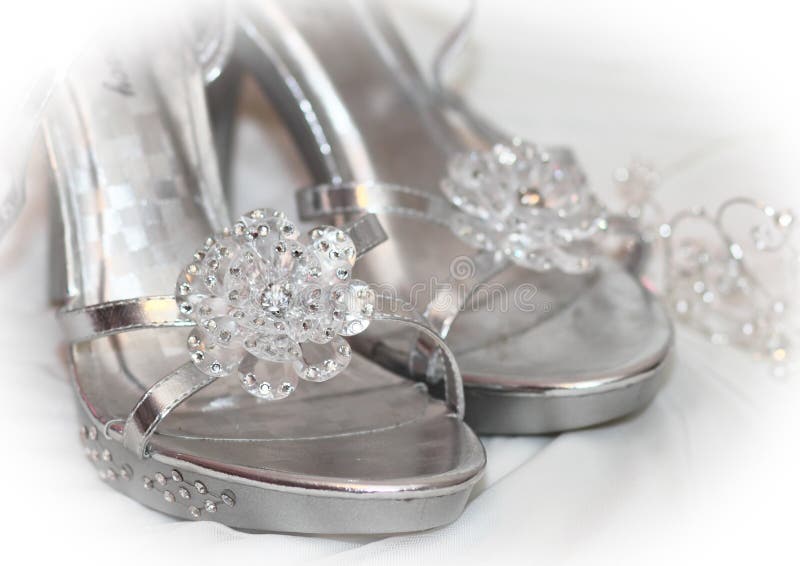Bridal Shoe Detail stock image Bridal Shoe Detail stock image