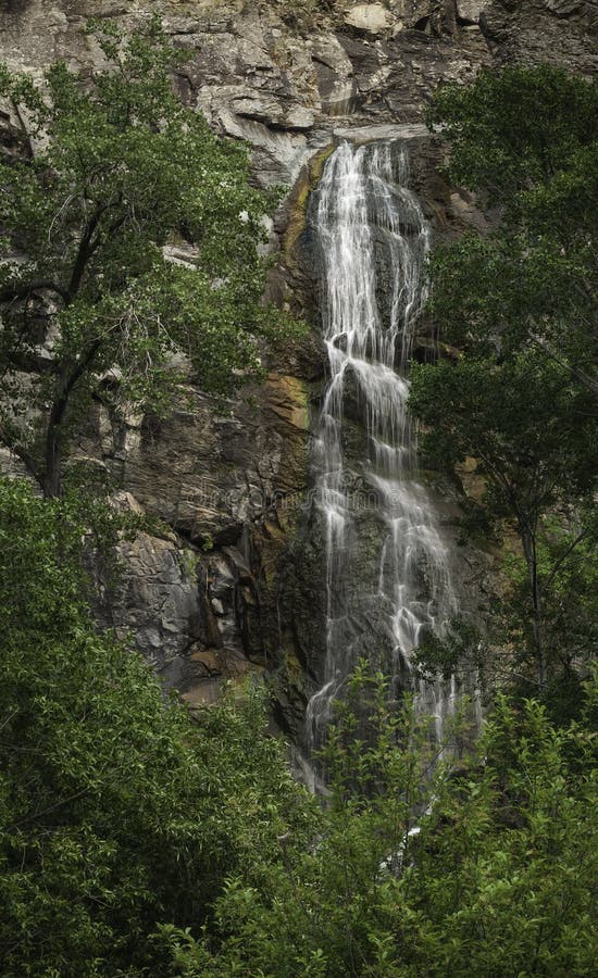Bridal Veil Falls Spearfish South Dakota Stock Photo Image of