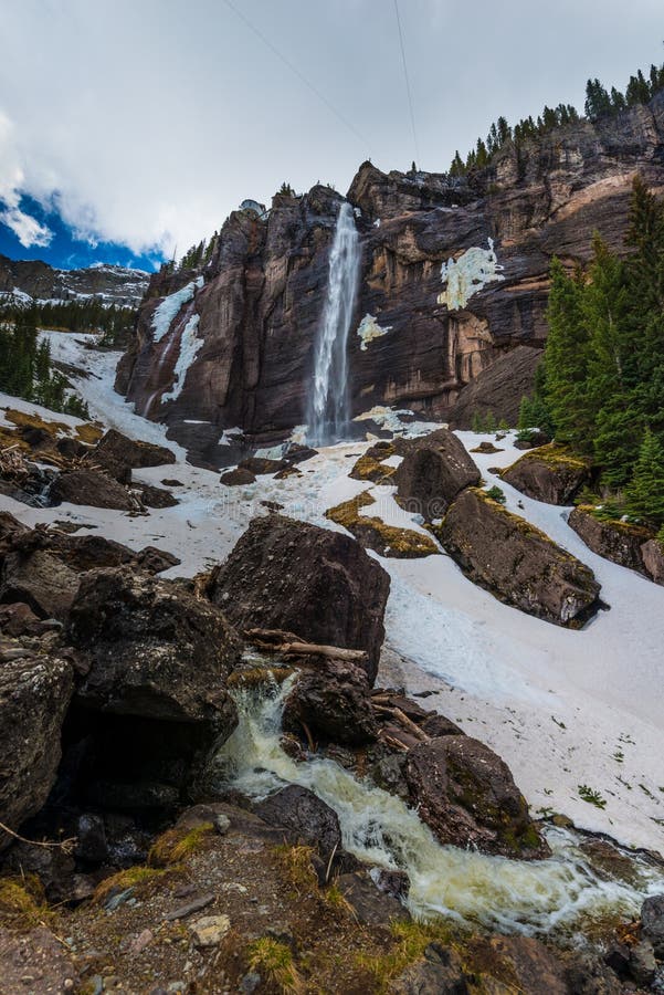 Bridal Veil Falls Telluride Colorado Stock Photo Image of landscape