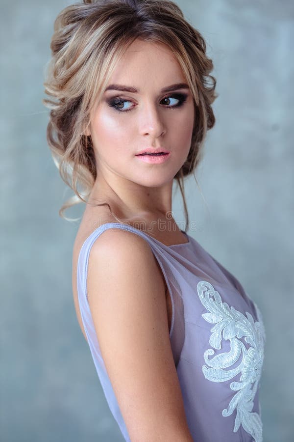 Bride Blonde Woman in a Modern Color Wedding Dress with Elegant Hair Style and Make Up. Fashion Beauty Portrait Stock Image - Image of face, boho: 141554077 Bride Blonde Woman in a Modern Color Wedding Dress with Elegant Hair Style and Make Up. Fashion Beauty Portrait Stock Image - Image of face, boho: 141554077