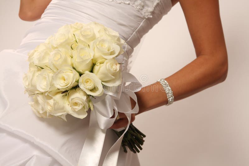 Bride and bouquet