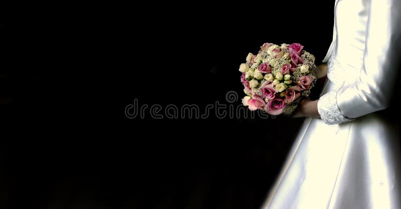 Bride with bouquet