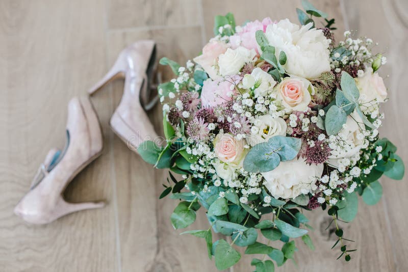 Bride Bouquet Rings Wedding Stock Image Image of romantic, rings