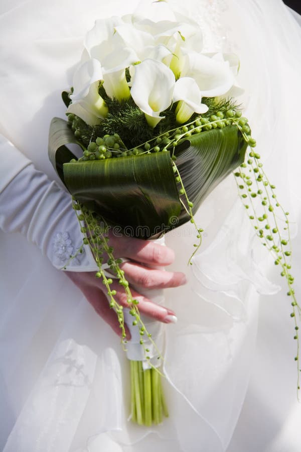 Bride with flowers