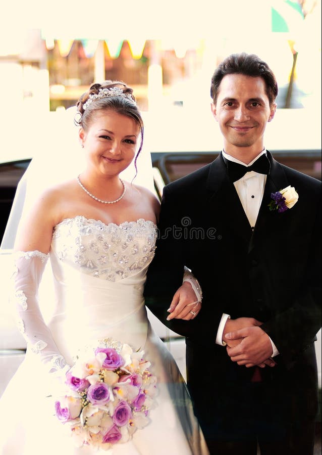 Bride and Groom stock image