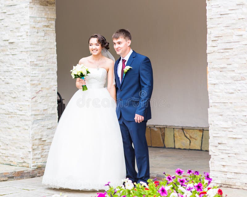 Bride and groom royalty free stock photo