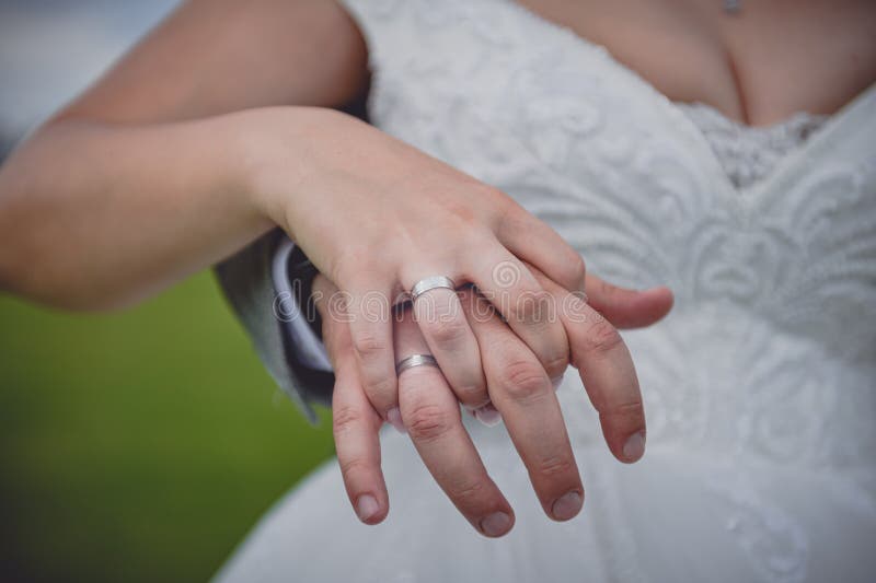 Engagement Ring Hand Royalty-Free Stock Photo