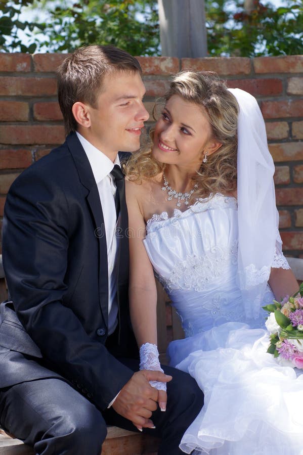 Bride and groom stock image. Image of bride, couple, newlyweds - 29348677