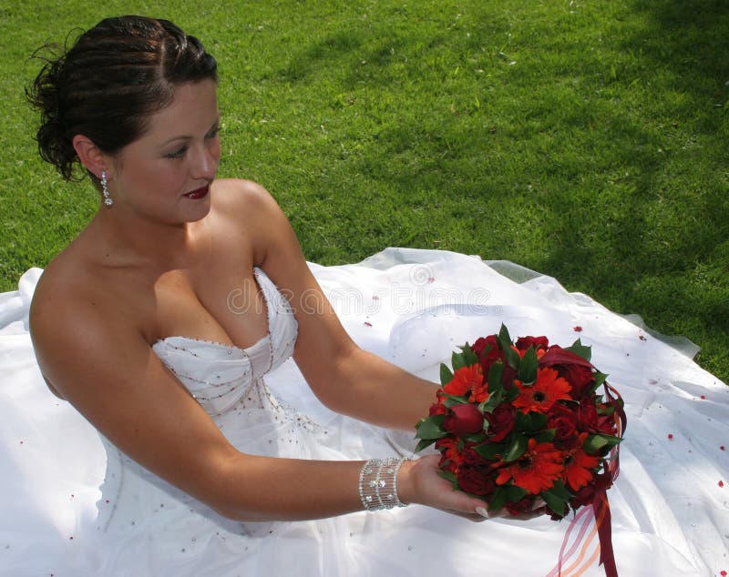 Bride on her wedding day