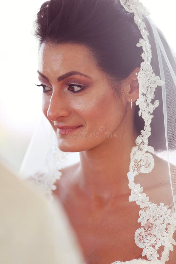 Bride on her wedding day stock photo. Image of natural 57649996
