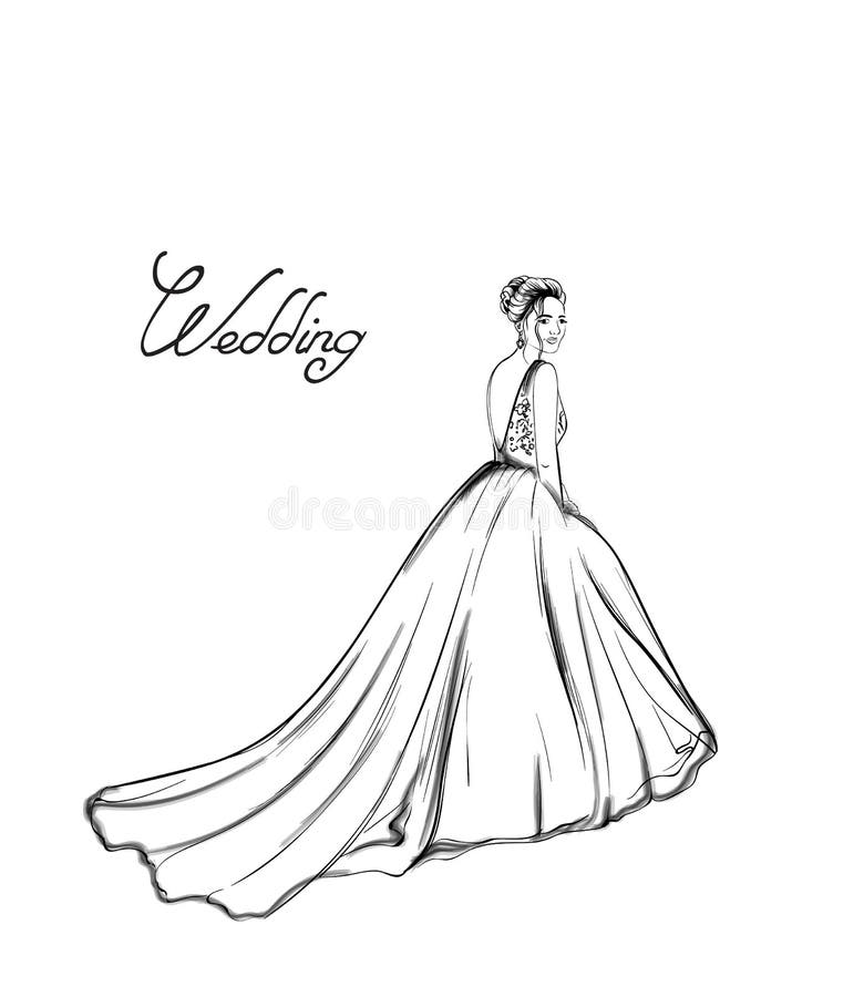 Dress Sketches | Custom Design Drawing by Brydealo Factory