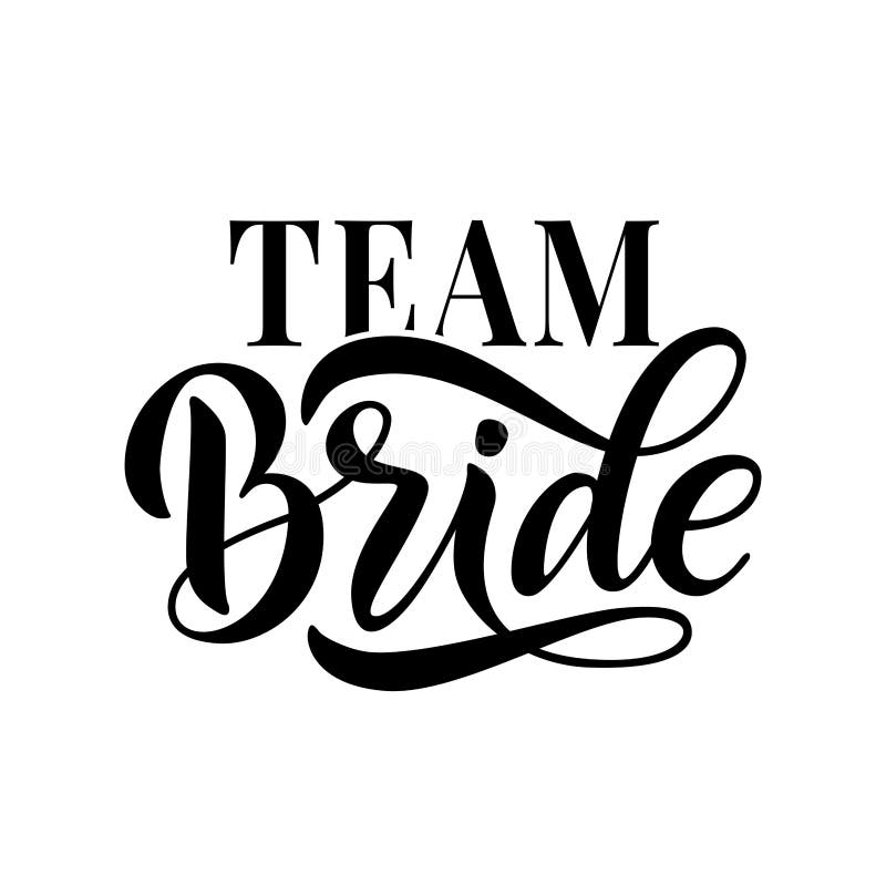 Team Bride Hand Drawn Bachelorette Party Hen Party Bridal Shower