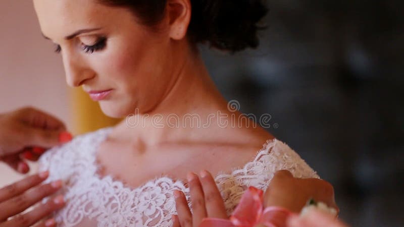 Bride wearing dress