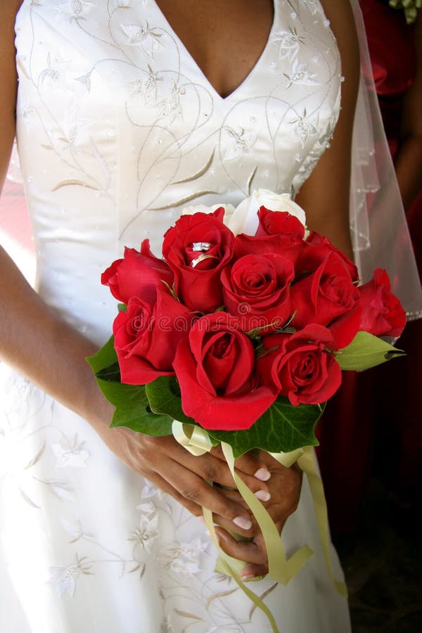 For Couples Premium Photo Two Gold Wedding Rings On Bride Bouquet - Main Image