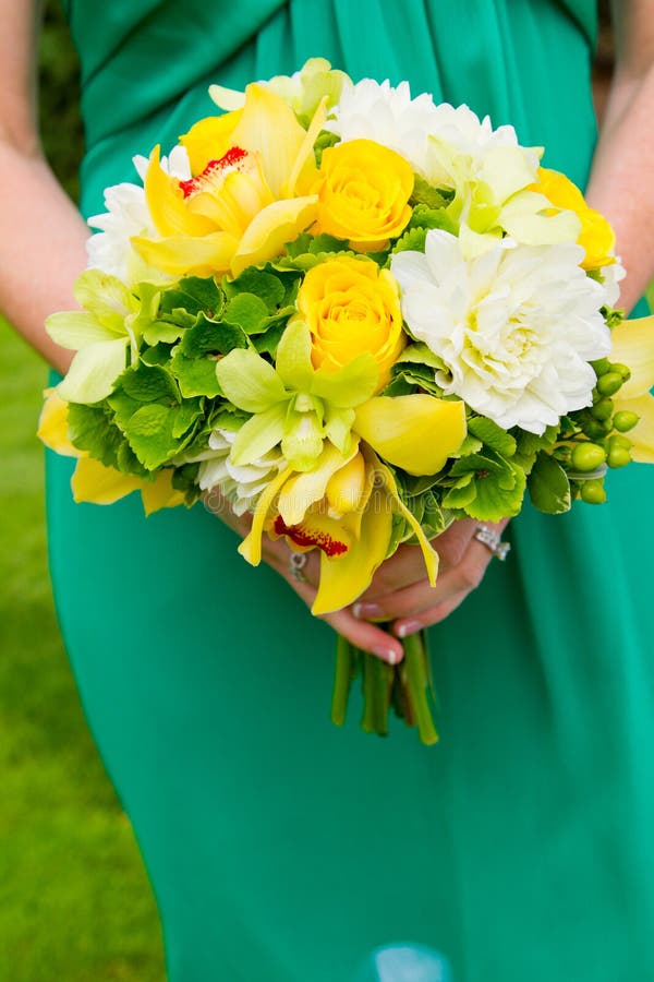 Bridesmaid and Bouquet