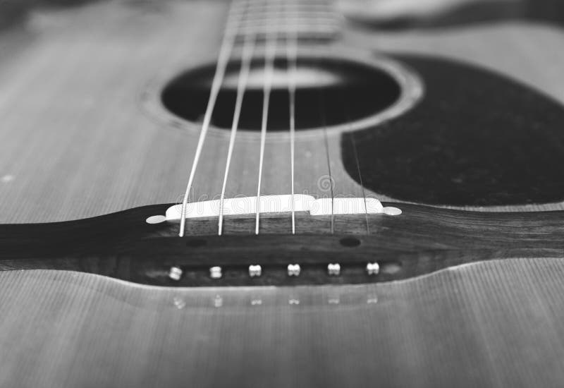Bridge of an Acoustic Guitar Stock Photo Image of steelstring, guitar