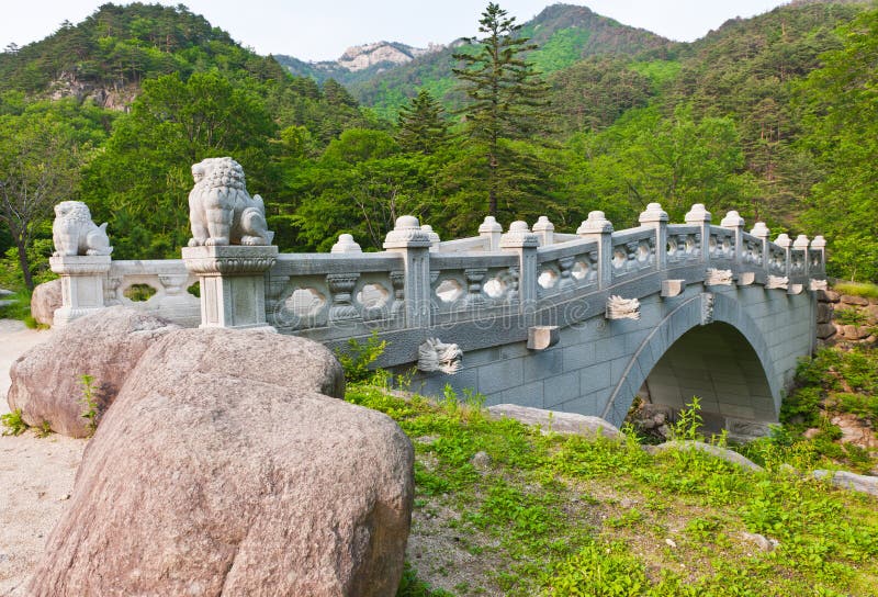 The bridge at Buddhist Sinheungsa Temple