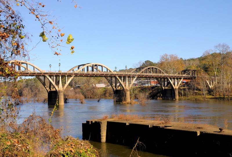 Bridge of the Coosa stock photo. Image of view, scenic 36643374