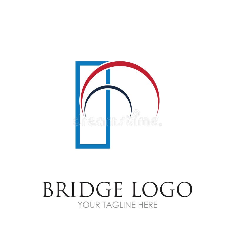 Bridge Logo Template vector icon royalty free illustration