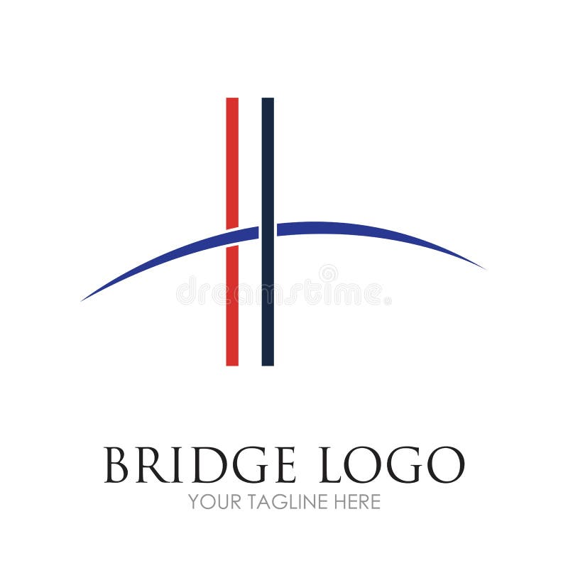 Bridge Logo Template vector icon royalty free illustration