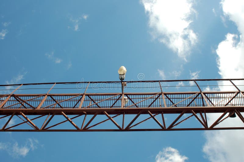 The Bridge Metal with a Lamp Stock Photo Image of construction, energy 71060622