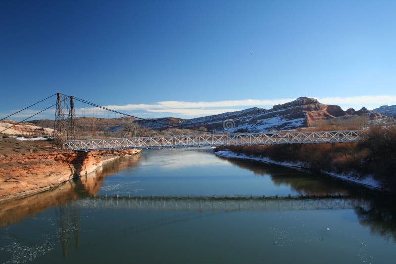 Bridge Over the Colorado River Stock Image Image of bridge, utah 22399927