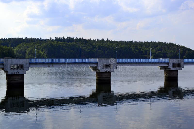 Bridge over the dam Dalesice