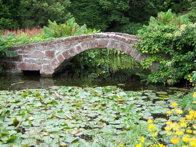 Bridge over pond