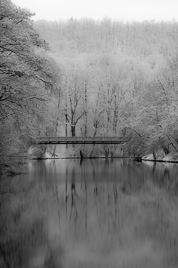 Bridge over river stock image