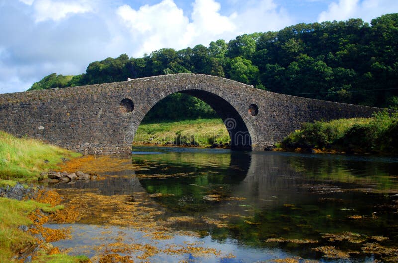 A bridge over water royalty free stock image