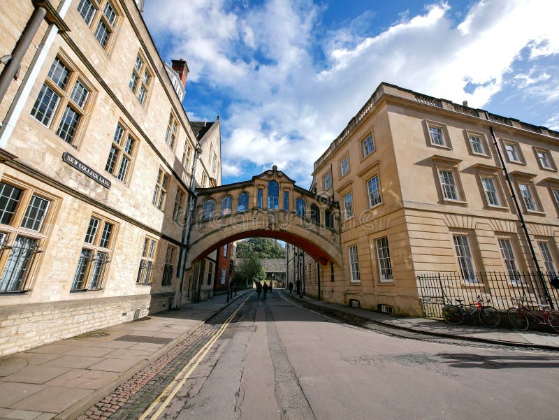 Bridge of sighs, university of Oxford, UK royalty free stock photos