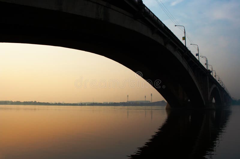 Bridge in sunrise