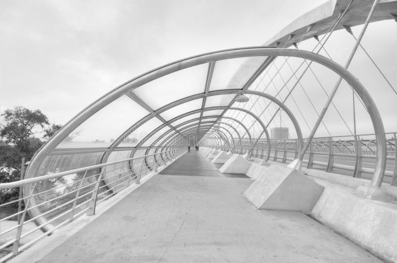 Bridge of the third millenium in Zaragoza royalty free stock image