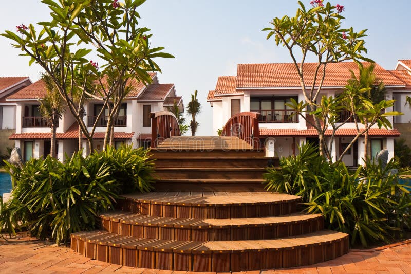 Bridge at a Tropical Resort