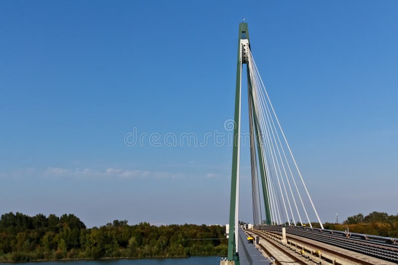 Bridge in Vienna stock photo. Image of river, motion 21395634