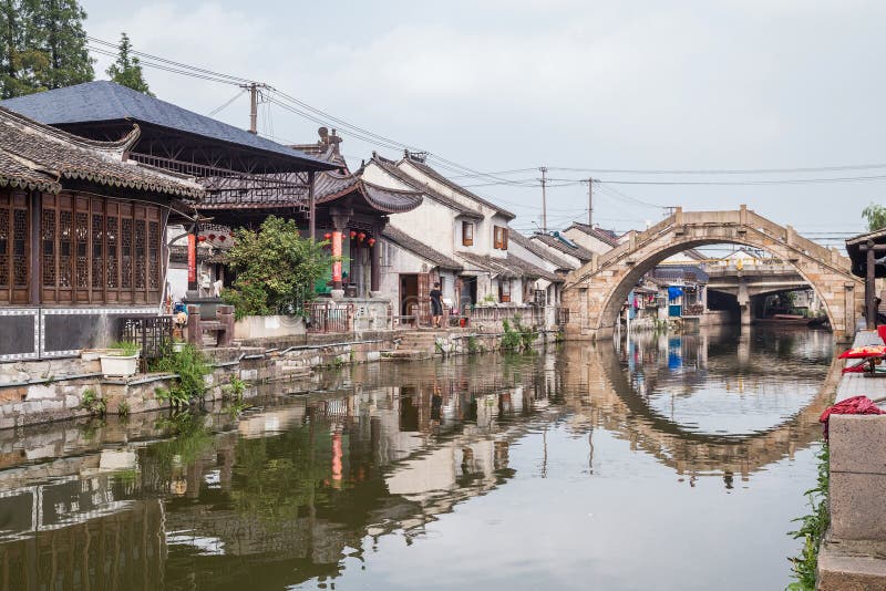 Bridges, canals of Fengjing Zhujiajiao ancient water town