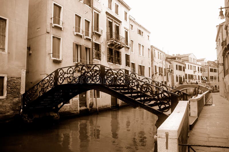 Bridges over canal in Venice