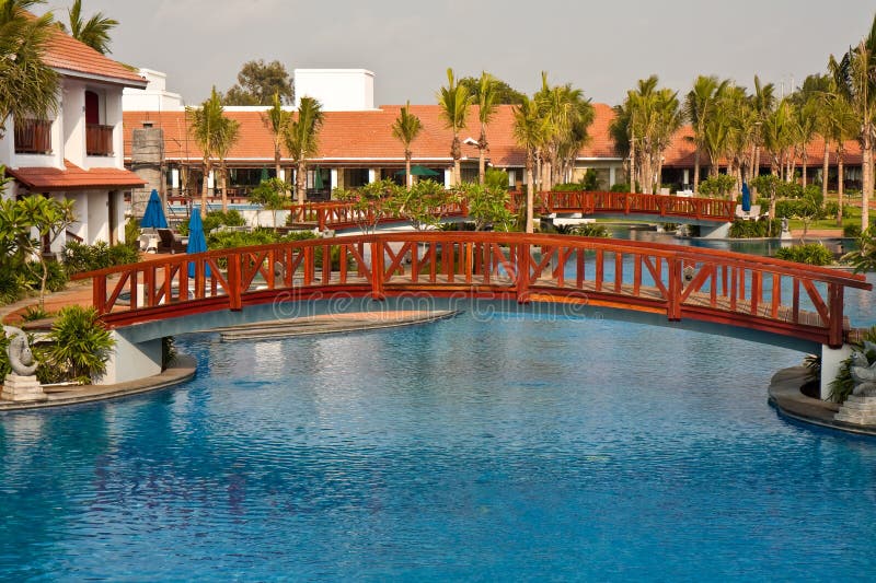 Bridges at a Tropical Resort