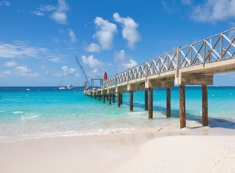 Bridgetown Barbados Tropical Island Caribbean Sea Brownes Beach Carlisle Bay Stock