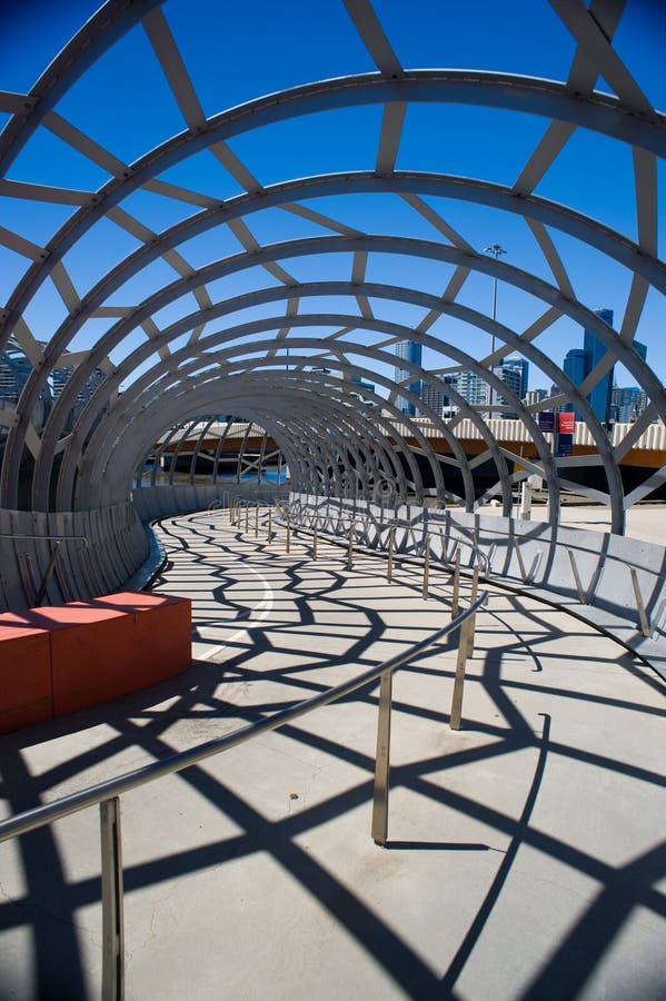 Webb Bridge, or Web Bridge, is a footbridge spanning the Yarra River in the Melbourne Docklands precinct. Webb Bridge, or Web Bridge, is a footbridge spanning the Yarra River in the Melbourne Docklands precinct.