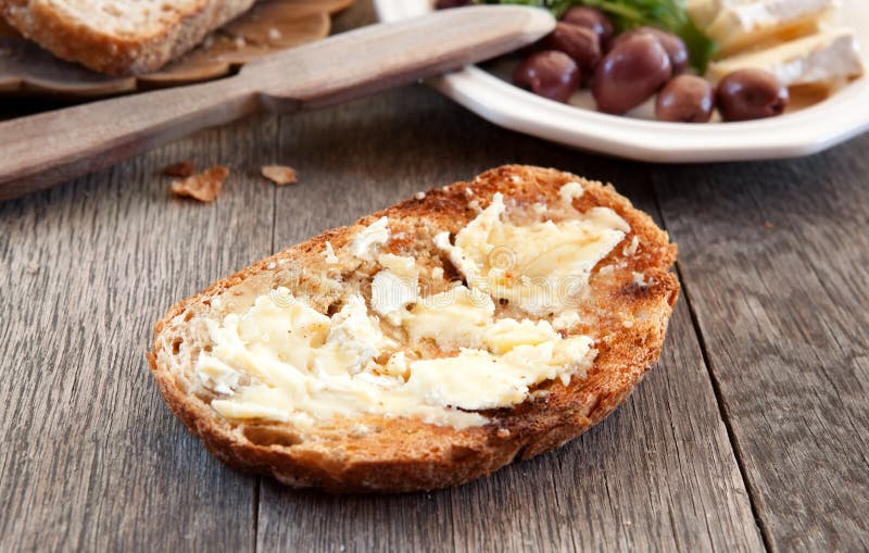 French Brie Cheese on Toast Stock Photo Image of simple, soft 17899692