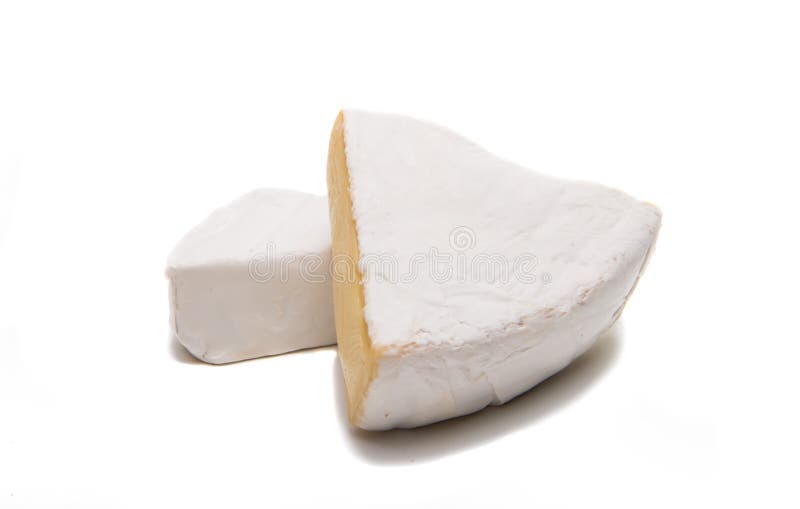 Brie cheese isolated