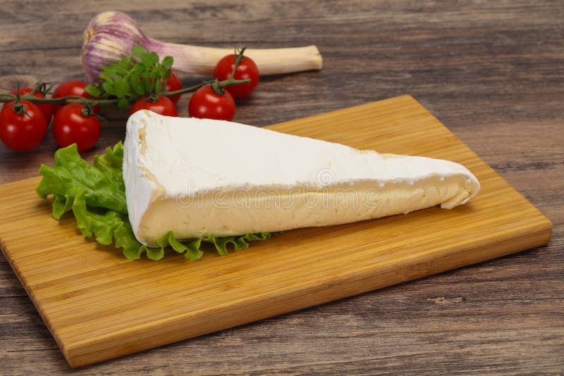 Brie Cheese Triangle Served Salad Stock Image Image of slice