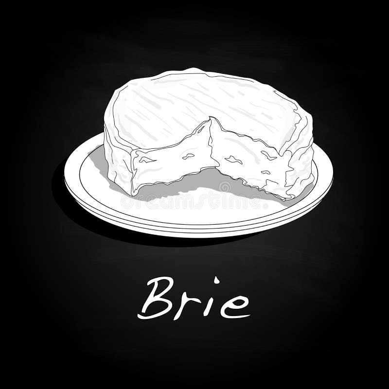 Brie Cheese Vector Isolated Stock Vector Illustration of dinner