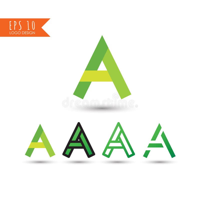 Brief A, de aanvankelijke emblemen en symbolen app van Elementen vectorpictogrammen stock illustratie Brief A, de aanvankelijke emblemen en symbolen app van Elementen vectorpictogrammen stock illustratie
